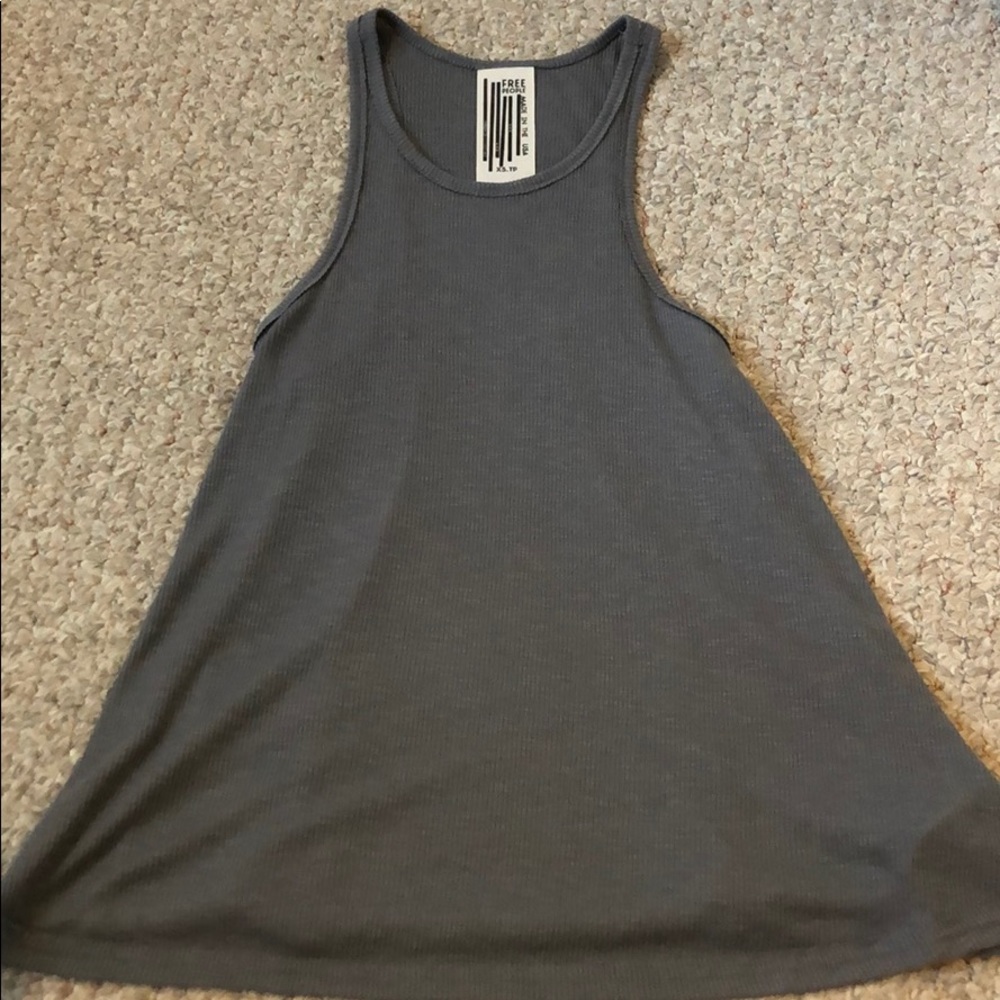 Gray Free People Tank